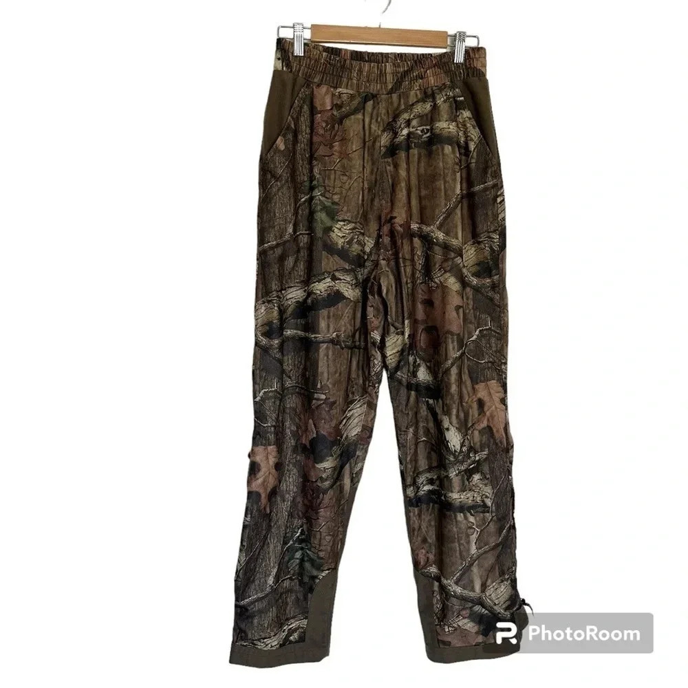 Rocky Men’s Camouflage Mossy Oak Infinity Print Drawstring Rain Pant Siz…